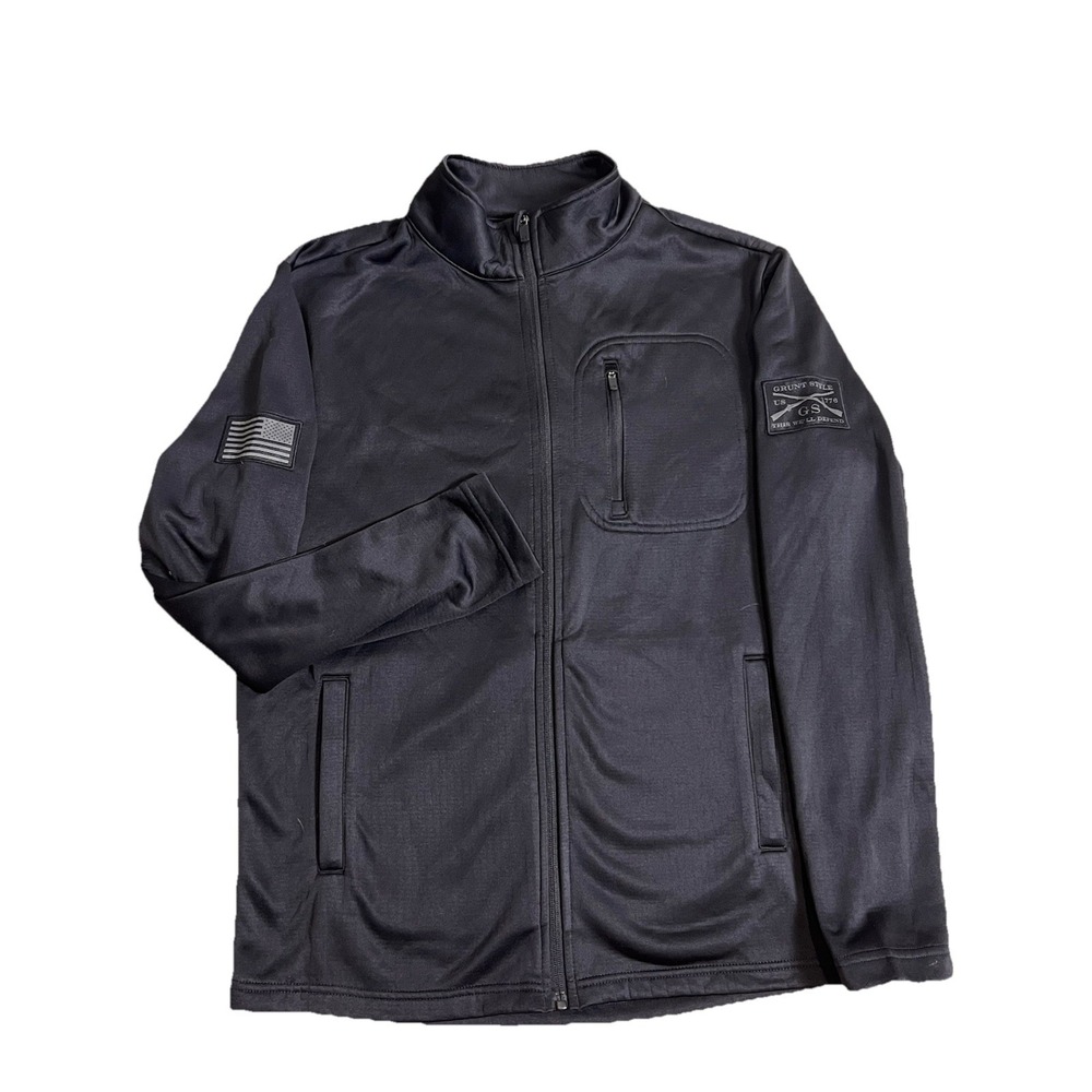 Grunt Style Waffle Top Insulated Full Zip Moisture Wicking‎ Jacket Black Men Med